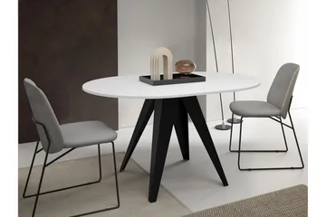 Hoban Litet Utdragbart Runt Matbord 90 cm - Svart - Möbler - Bord & matgrupper - Matbord & köksbord
