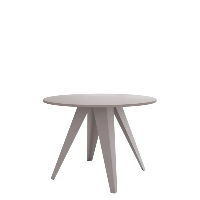 Hoban Matbord rund förlängningsbart 100-138 cm - Beige - Möbler - Bord & matgrupper - Matbord & köksbord