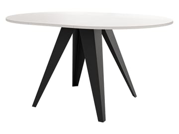 Hoban Matbord rund förlängningsbart 100-138 cm - Svart, beige - Möbler - Bord & matgrupper - Matbord & köksbord