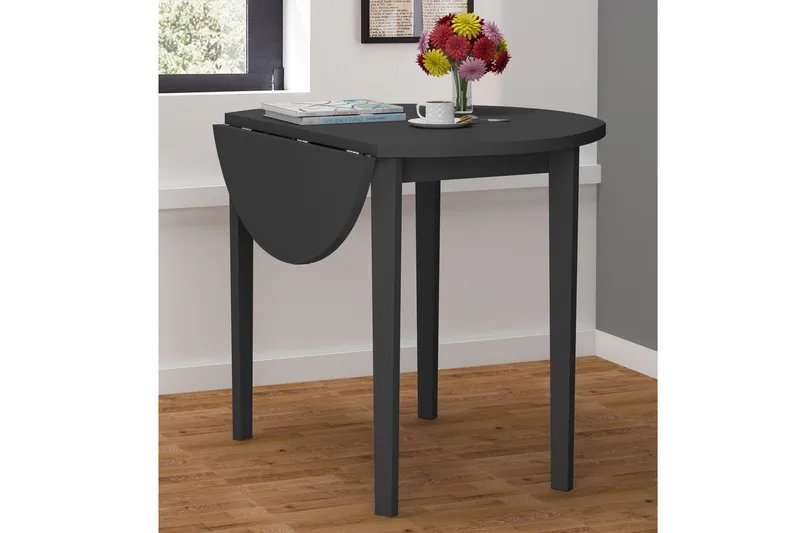 Ranso Klaffbord 91,5 cm Runt - Svart - Möbler - Bord & matgrupper - Klaffbord & Hopfällbart bord