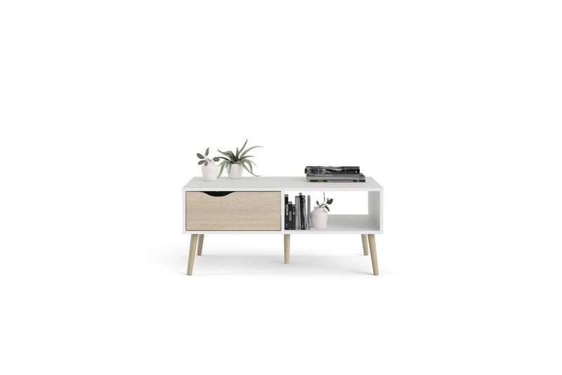 Hostafranc Soffbord 98,7 cm - Natur/Vit - Möbler - Bord & matgrupper - Soffbord