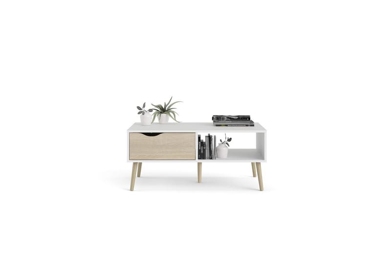 Hostafranc Soffbord 98,7 cm - Natur/Vit - Möbler - Bord & matgrupper - Soffbord