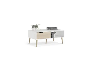 Hostafranc Soffbord 98,7 cm - Natur/Vit - Möbler - Bord & matgrupper - Soffbord