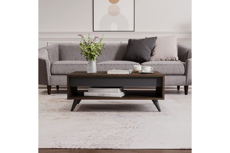 Hume Soffbord 90 cm - Valnöt - Möbler - Bord & matgrupper - Soffbord