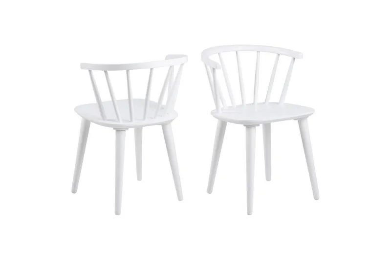 Ibiza Matgrupp Rund 110 cm + 4 st Matstolar - Vit - Möbler - Bord & matgrupper - Matgrupper