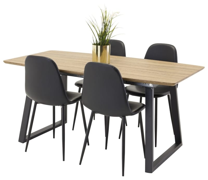 Inca Förlängningsbart Matbord med 4 Polar Köksstol - Möbler - Bord & matgrupper - Matgrupper