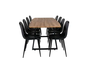 Inca Förlängningsbart Matbord med 8 Polar Köksstol - Möbler - Bord & matgrupper - Matgrupper