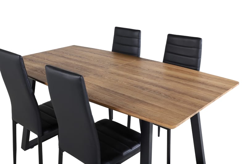 Inca Matgrupp 160 cm Rektangulär med 4 Slim stolar - Möbler - Bord & matgrupper - Matgrupper