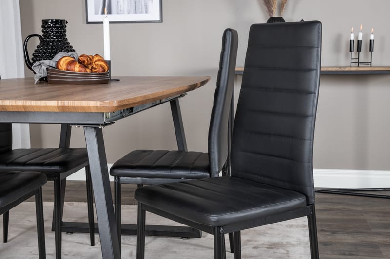 Inca Matgrupp 160 cm Rektangulär med 4 Slim stolar - Möbler - Bord & matgrupper - Matgrupper