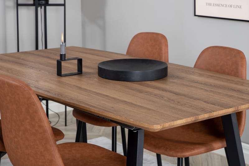 Inca Matgrupp 160 cm Rektangulär med 4 Polar stolar - Möbler - Bord & matgrupper - Matgrupper