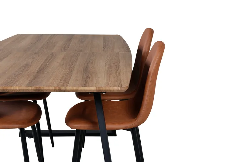 Inca Matgrupp 160 cm Rektangulär med 4 Polar stolar - Möbler - Bord & matgrupper - Matgrupper