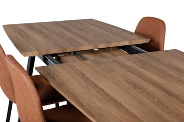 Inca Matgrupp 160 cm Rektangulär med 4 Polar stolar - Möbler - Bord & matgrupper - Matgrupper