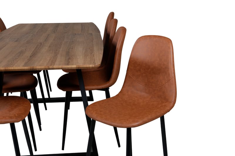 Inca Matgrupp 160 cm Rektangulär med 8 Polar stolar - Möbler - Bord & matgrupper - Matgrupper