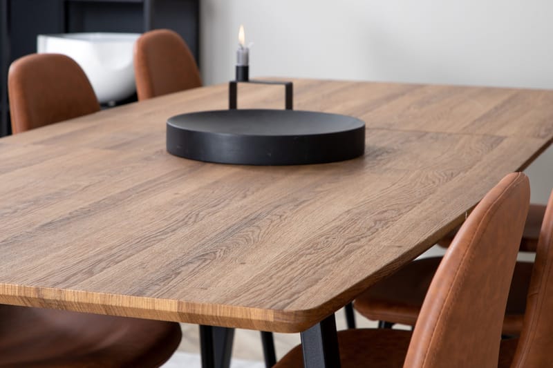 Inca Matgrupp 160 cm Rektangulär med 8 Polar stolar - Möbler - Bord & matgrupper - Matgrupper