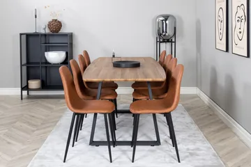 Inca Matgrupp 160 cm Rektangulär med 8 Polar stolar - Möbler - Bord & matgrupper - Matgrupper