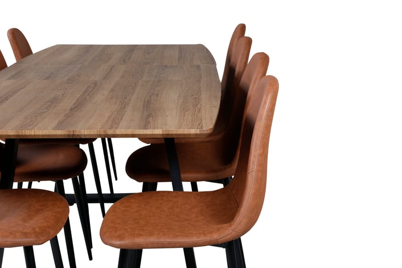 Inca Matgrupp 160 cm Rektangulär med 8 Polar stolar - Möbler - Bord & matgrupper - Matgrupper