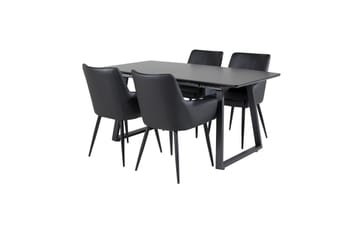 Inca Matgrupp Förlängningsbar 160 cm Rektangulär med 4 Comfort stolar - Möbler - Bord & matgrupper - Matgrupper