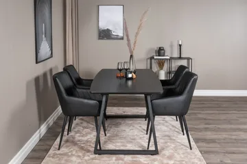 Inca Matgrupp Förlängningsbar 160 cm Rektangulär med 4 Comfort stolar - Möbler - Bord & matgrupper - Matgrupper