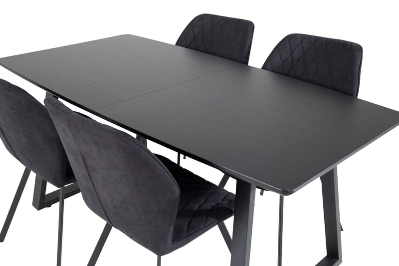 Inca Matgrupp Förlängningsbar 160 cm Rektangulär med 4 Gemma stolar - Möbler - Bord & matgrupper - Matgrupper