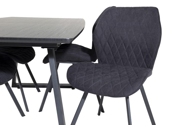 Inca Matgrupp Förlängningsbar 160 cm Rektangulär med 4 Gemma stolar - Möbler - Bord & matgrupper - Matgrupper