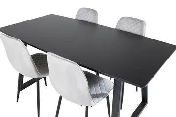 Inca Matgrupp Förlängningsbar 160 cm Rektangulär med 4 Polar stolar - Möbler - Bord & matgrupper - Matgrupper