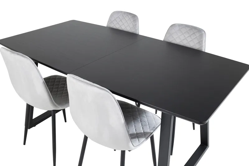 Inca Matgrupp Förlängningsbar 160 cm Rektangulär med 4 Polar stolar - Möbler - Bord & matgrupper - Matgrupper