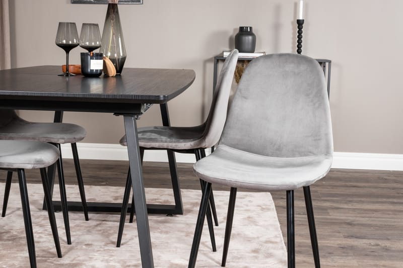 Inca Matgrupp Förlängningsbar 160 cm Rektangulär med 4 Polar stolar - Möbler - Bord & matgrupper - Matgrupper