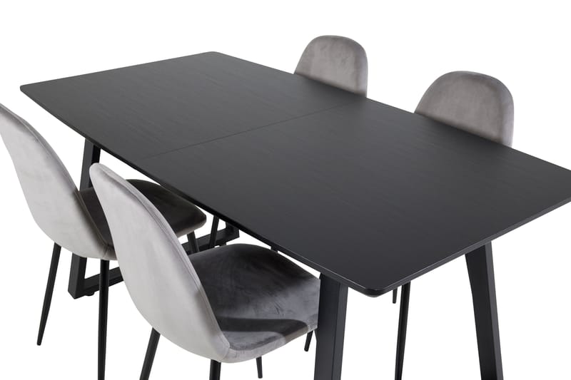 Inca Matgrupp Förlängningsbar 160 cm Rektangulär med 4 Polar stolar - Möbler - Bord & matgrupper - Matgrupper