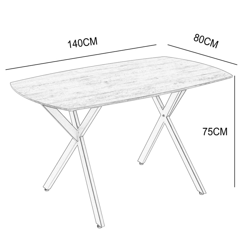 Inez matbord 150x90 cm - Valnöt - Valnöt - Möbler - Bord & matgrupper - Matbord & köksbord