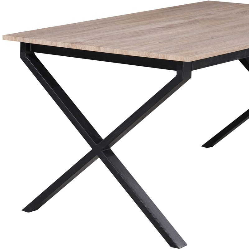 Ipswich Matbord 160x90 cm - Ek och svart - Möbler - Bord & matgrupper - Matbord & köksbord