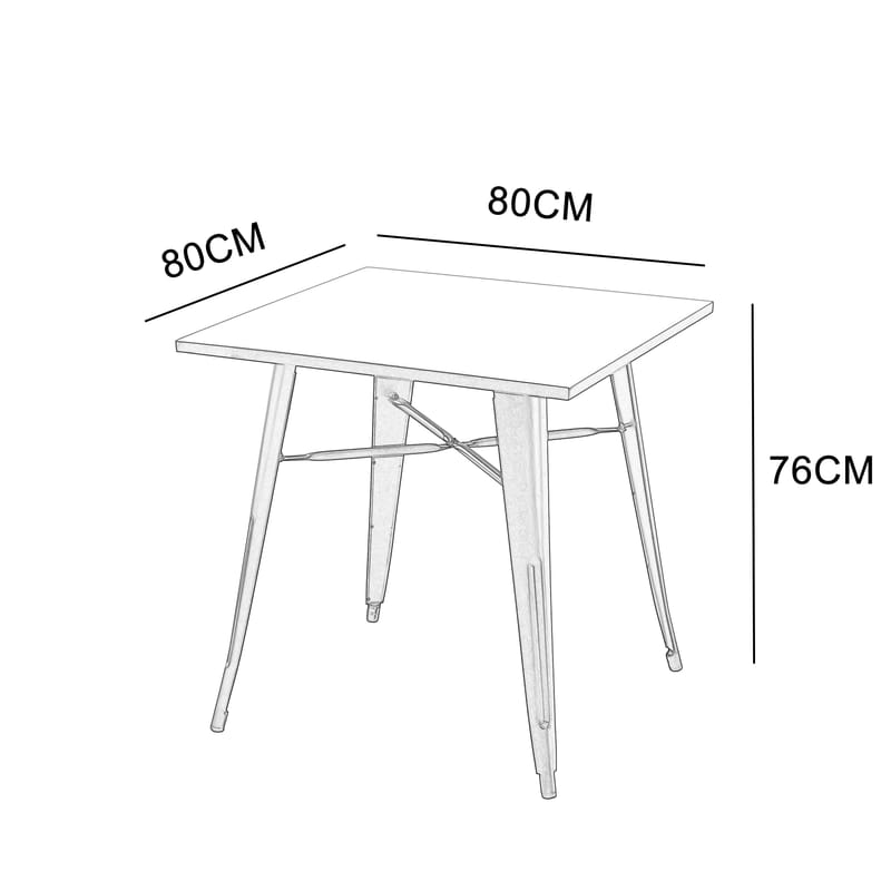 Iris matbord 80x80 cm - Svart - Svart - Möbler - Bord & matgrupper - Matbord & köksbord