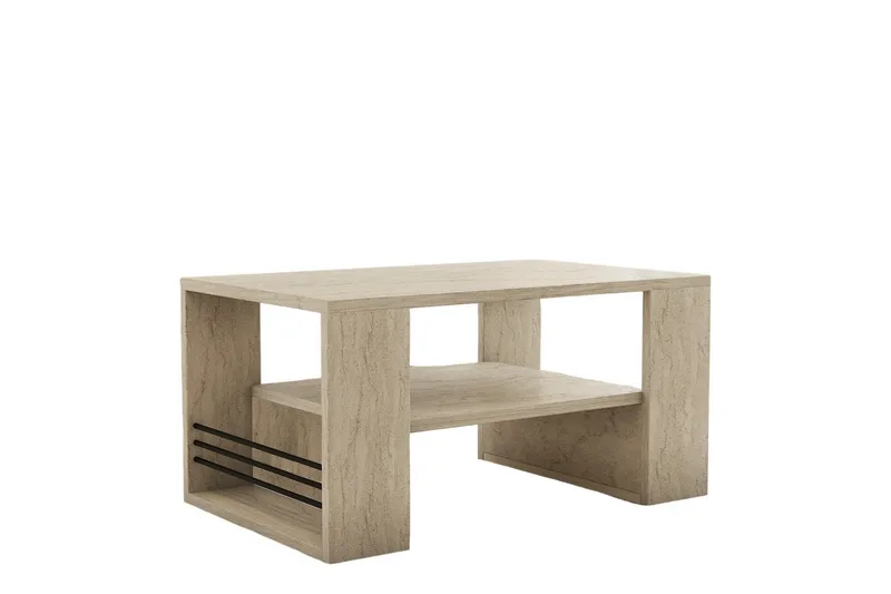 Iris Soffbord 80 cm Beige - Beige - Möbler - Bord & matgrupper - Soffbord