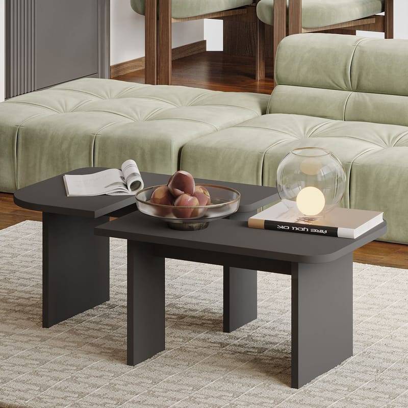 Iris Soffbordsset 90x35x45 cm - Antracit - Möbler - Bord & matgrupper - Soffbord