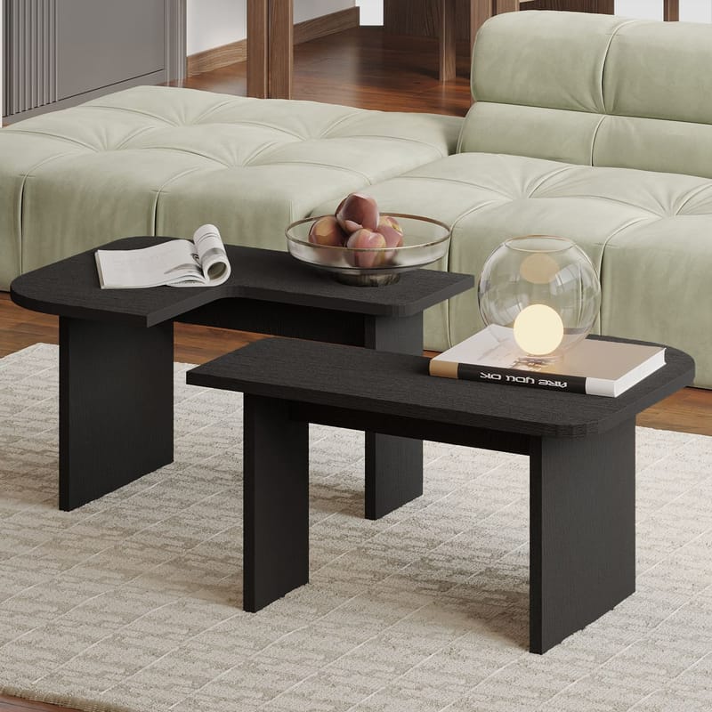 Iris Soffbordsset 90x35x45 cm - Svart - Möbler - Bord & matgrupper - Soffbord