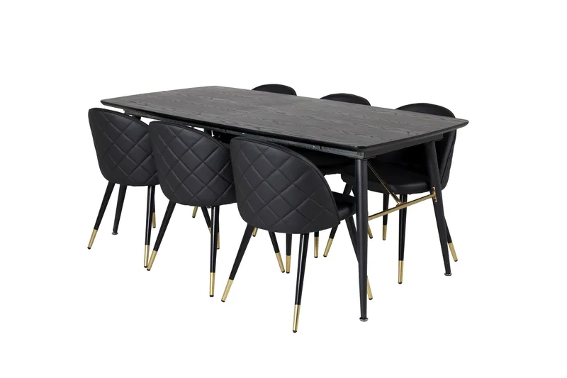 Irunea Matbord 180 cm med 6 st Valera Matstol