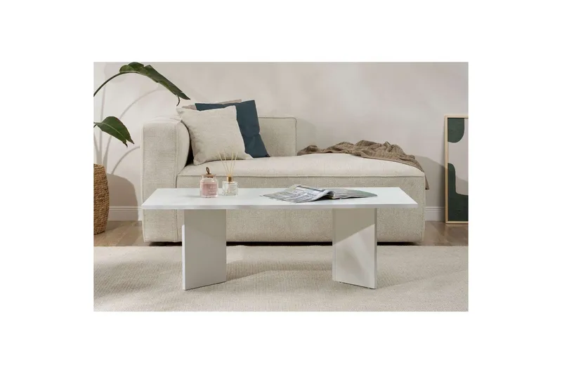 Isami Soffbord 119 cm - Vit - Möbler - Bord & matgrupper - Soffbord