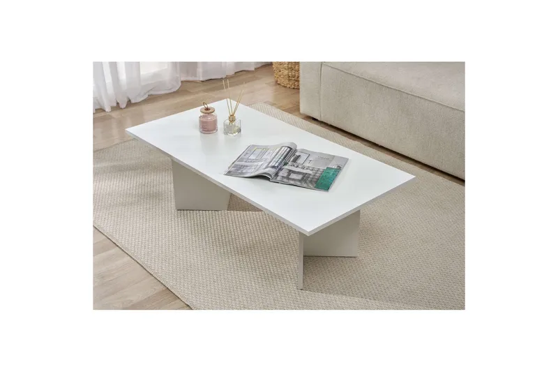 Isami Soffbord 119 cm - Vit - Möbler - Bord & matgrupper - Soffbord