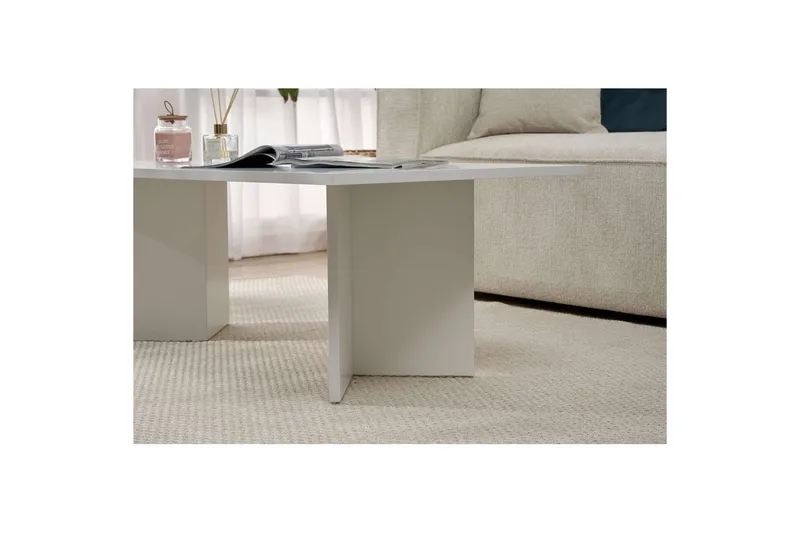 Isami Soffbord 119 cm - Vit - Möbler - Bord & matgrupper - Soffbord