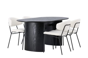 Isolde Matbord 180x90 cm med 4 Chico Matstol - Möbler - Bord & matgrupper - Matgrupper