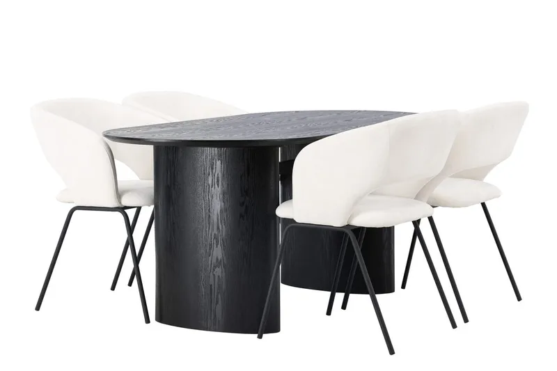 Isolde Matbord 180x90 cm med 4 Day Matstol - Möbler - Bord & matgrupper - Matgrupper