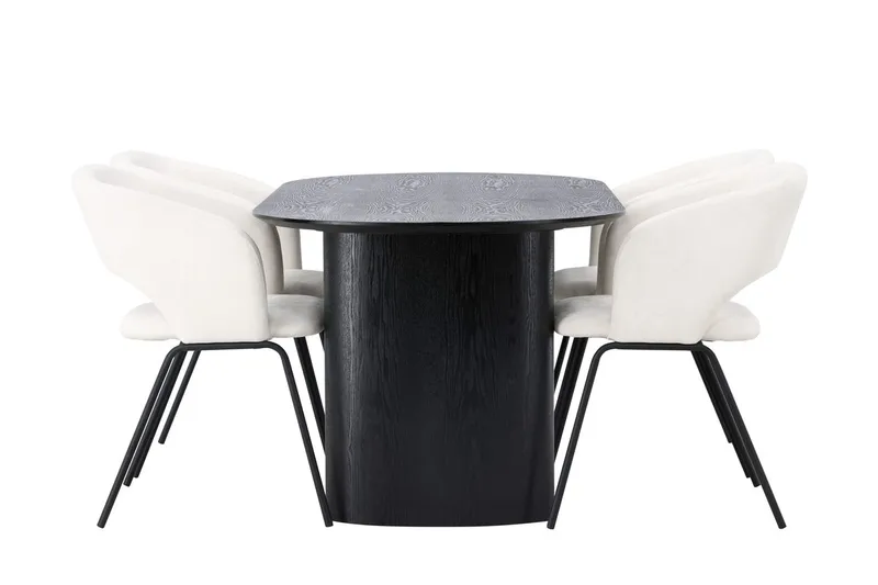 Isolde Matbord 180x90 cm med 4 Day Matstol - Möbler - Bord & matgrupper - Matgrupper