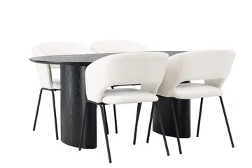 Isolde Matbord 180x90 cm med 4 Day Matstol - Möbler - Bord & matgrupper - Matgrupper