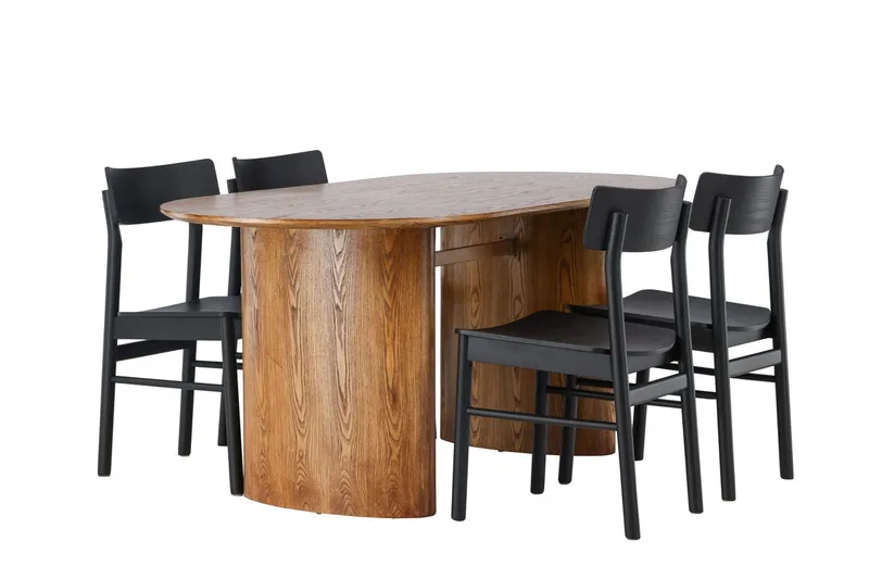 Isolde Matbord 180x90 cm med 4 Montros Matstol - Möbler - Bord & matgrupper - Matgrupper