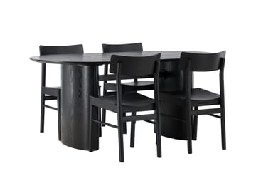 Isolde Matbord 180x90 cm med 4 Montros Matstol - Möbler - Bord & matgrupper - Matgrupper