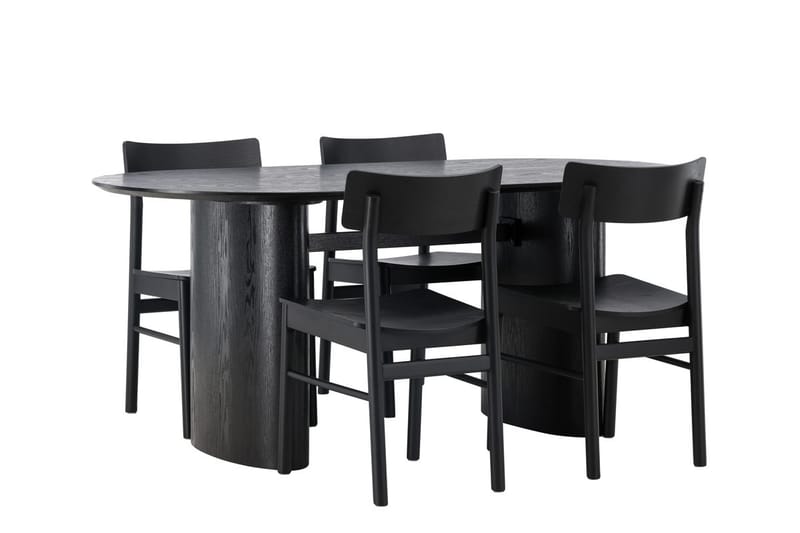 Isolde Matbord 180x90 cm med 4 Montros Matstol - Möbler - Bord & matgrupper - Matgrupper