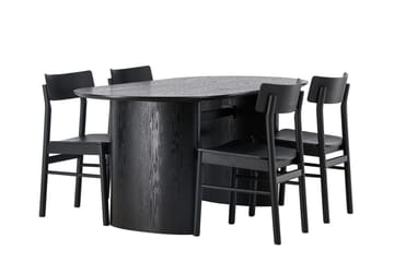 Isolde Matbord 180x90 cm med 4 Montros Matstol - Möbler - Bord & matgrupper - Matgrupper