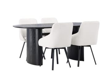 Isolde Matbord 180x90 cm med 4 Rosie Matstol - Möbler - Bord & matgrupper - Matgrupper