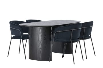 Isolde Matbord 180x90 cm med 4 Selma Matstol - Möbler - Bord & matgrupper - Matgrupper