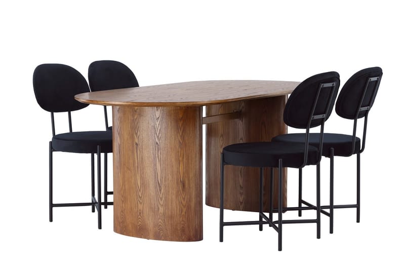 Isolde Matbord 180x90 cm med 4 Stella Matstol - Möbler - Bord & matgrupper - Matgrupper