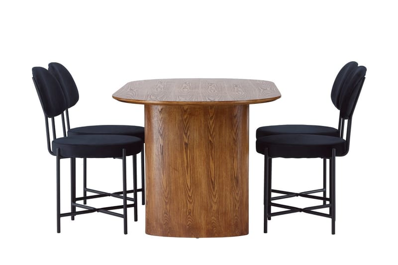 Isolde Matbord 180x90 cm med 4 Stella Matstol - Möbler - Bord & matgrupper - Matgrupper